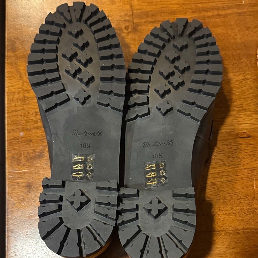 Madewell Black Leather Loafers - Picture 3 of 5